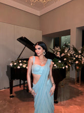 Load image into Gallery viewer, Brooke Sequin Pre-Sitched Saree