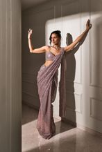 Load image into Gallery viewer, Shanaya Sequin Pre-Stitched Saree