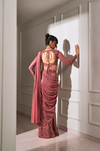 Load image into Gallery viewer, Alyssa Pre-Stitched Sequin Saree