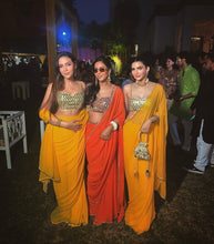 Load image into Gallery viewer, Aayna Pre-Stitched Saree (Semi Sweetheart Blouse)