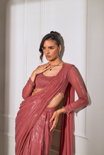 Load image into Gallery viewer, Alyssa Pre-Stitched Sequin Saree