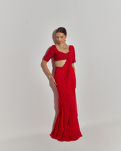 Load image into Gallery viewer, Alara Pre-Stitched Saree