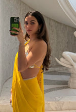 Load image into Gallery viewer, Aayna Pre-Stitched Saree (Straight Neck Blouse)