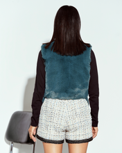 Load image into Gallery viewer, Opal Green Fur Gilet