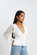 Load image into Gallery viewer, Aria White Top