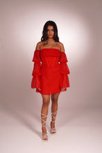 Load image into Gallery viewer, Mon Cheri Mini Off-Shoulder Dress