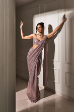 Load image into Gallery viewer, Shanaya Sequin Pre-Stitched Saree

