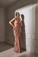 Load image into Gallery viewer, Nush Sequin Pre-Stiched Saree
