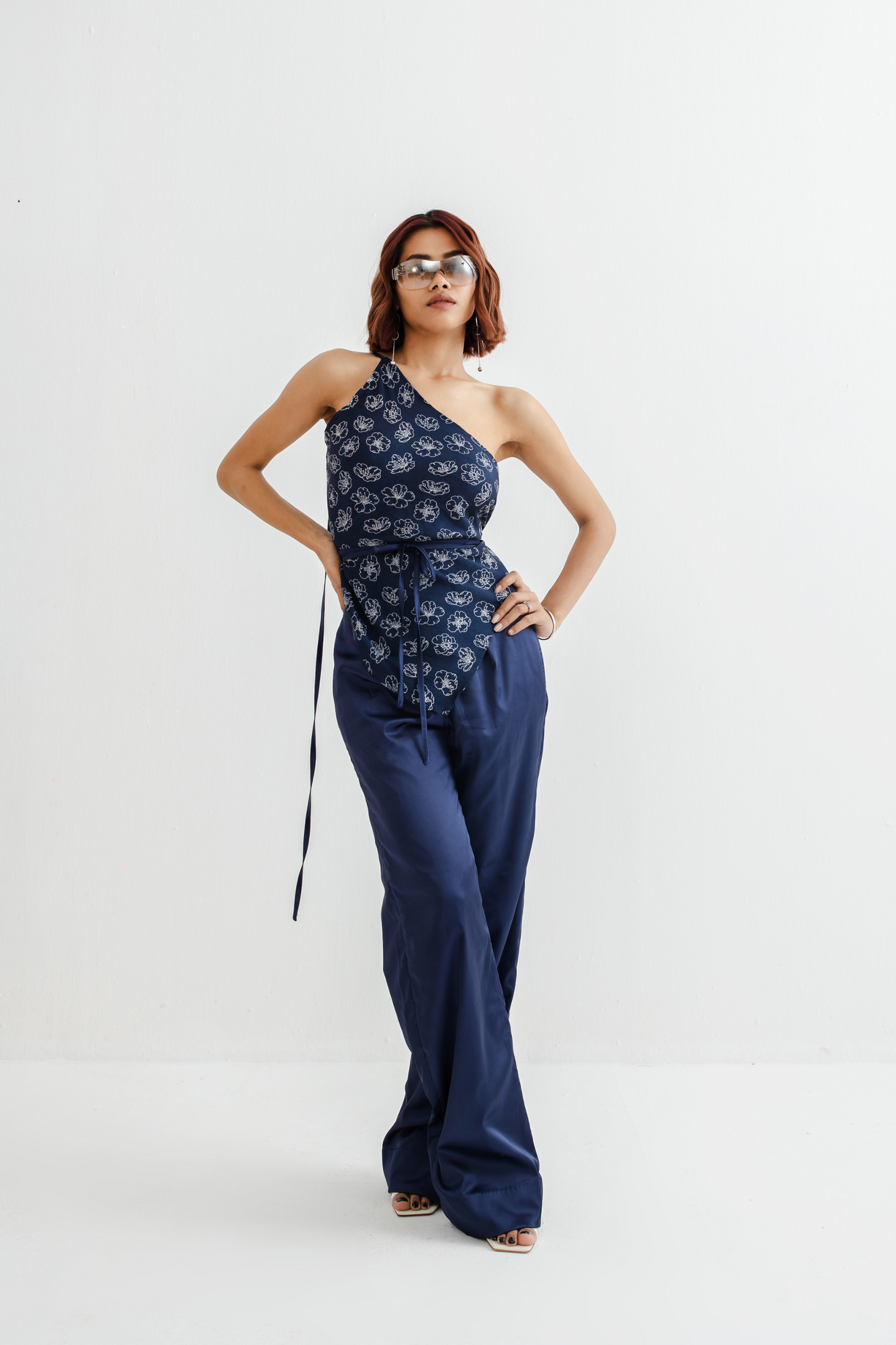Aster Scarf Top and Trousers