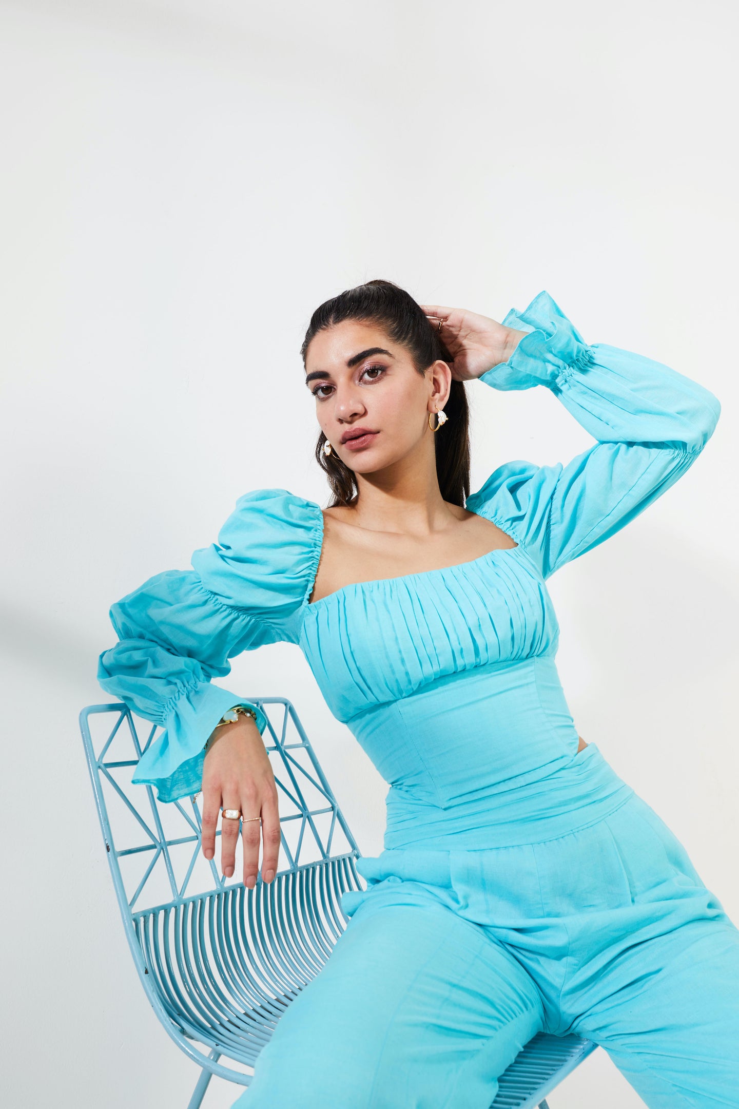 Blue Myko Top