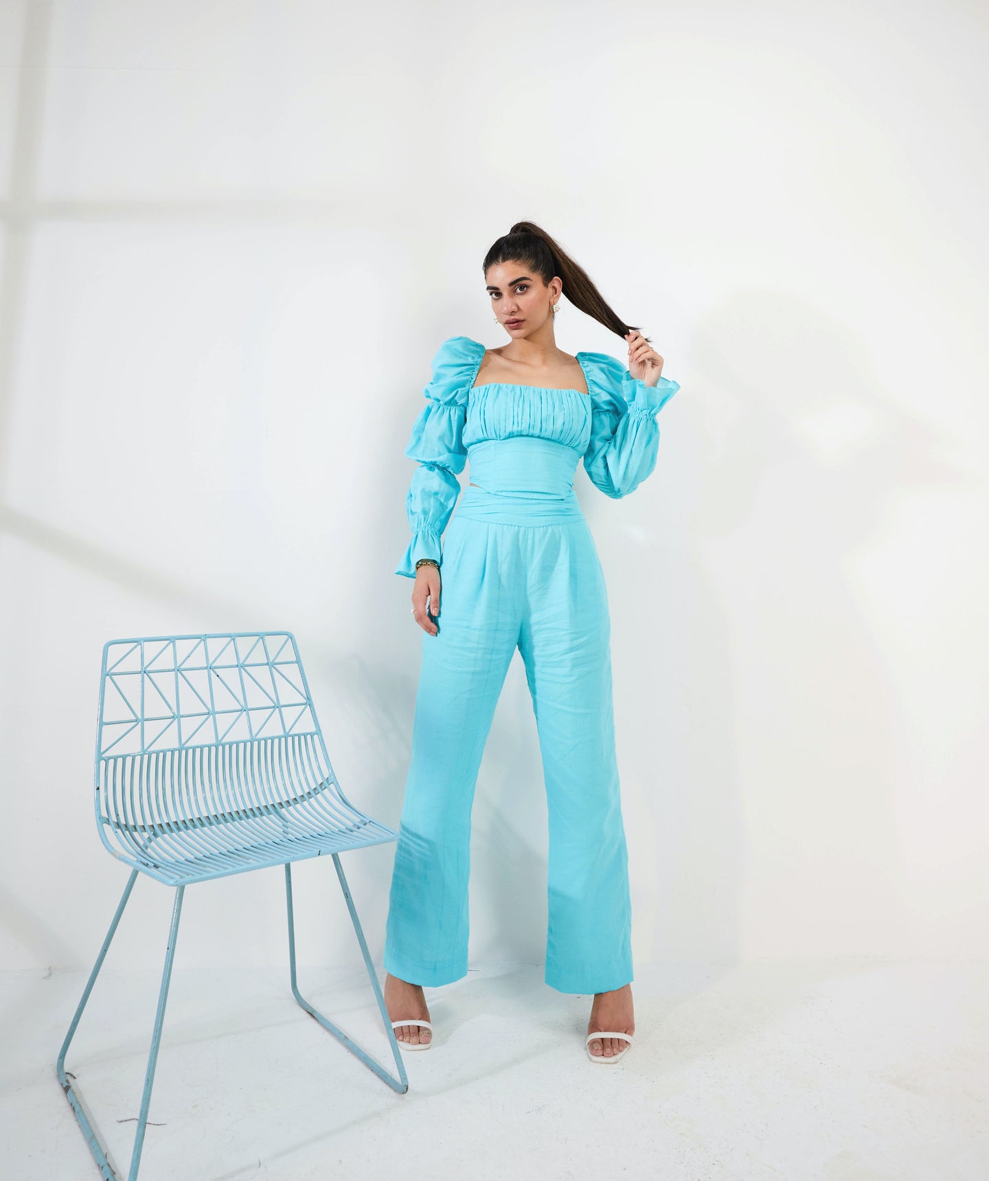 Blue Myko Trousers