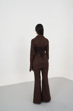 Load image into Gallery viewer, Paris Flared Trousers (Brown)
